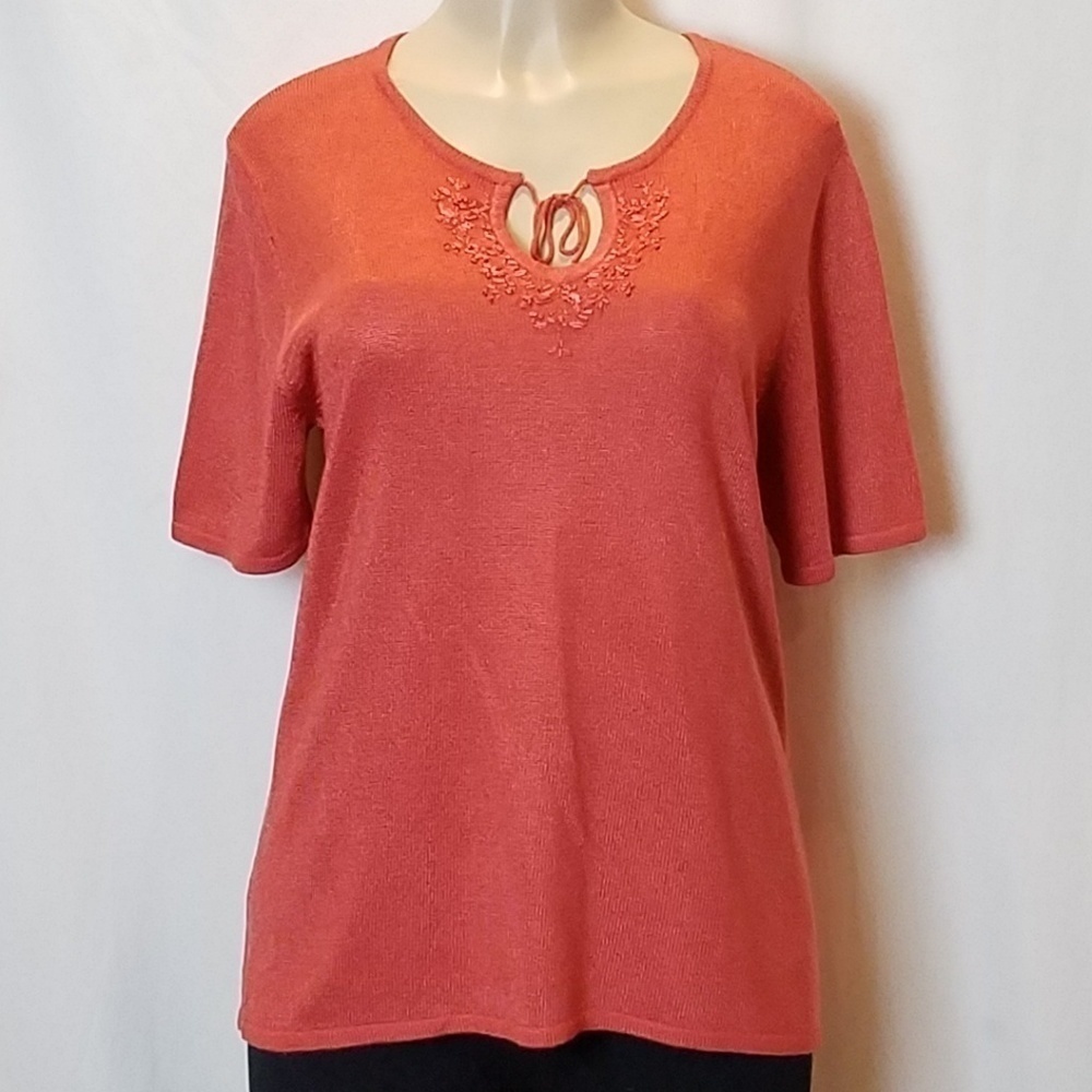 SAG Harbor Short Sleeve Sweater